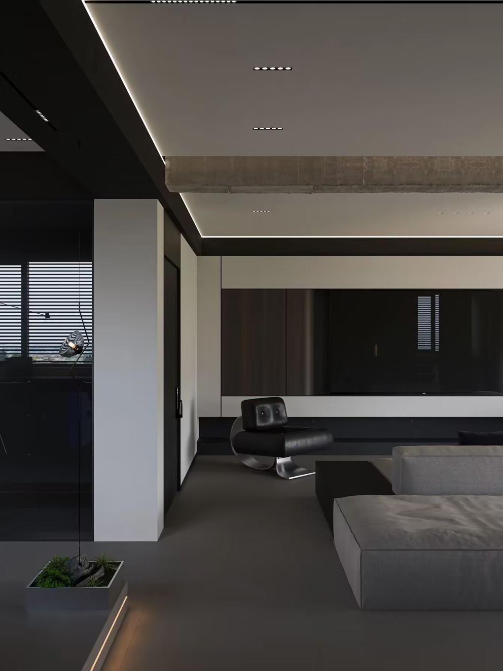 Monochrome Urban Residence