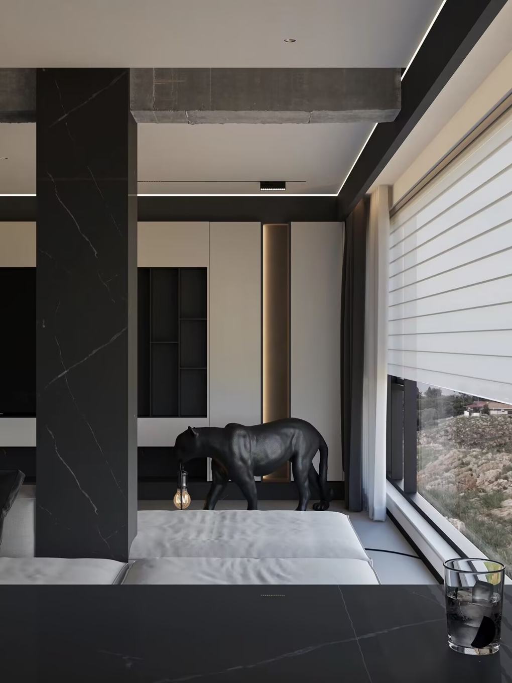 Monochrome Urban Residence — view 6